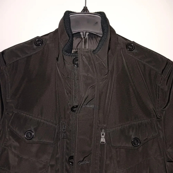 Express women's sample chores work barn jacket coat size M black with po… - Picture 11 of 12